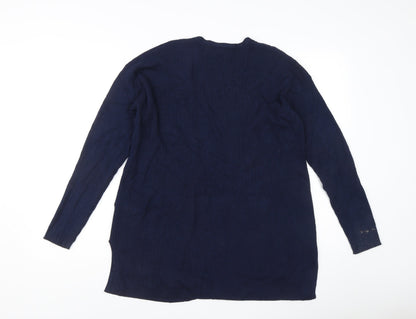 Womens UK Size M Marks and Spencer Blue Cardigan Jumper