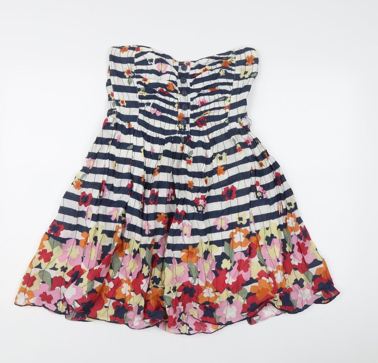 Miss Selfridge Women’s Multicoloured UK 10 Strapless Short Dress