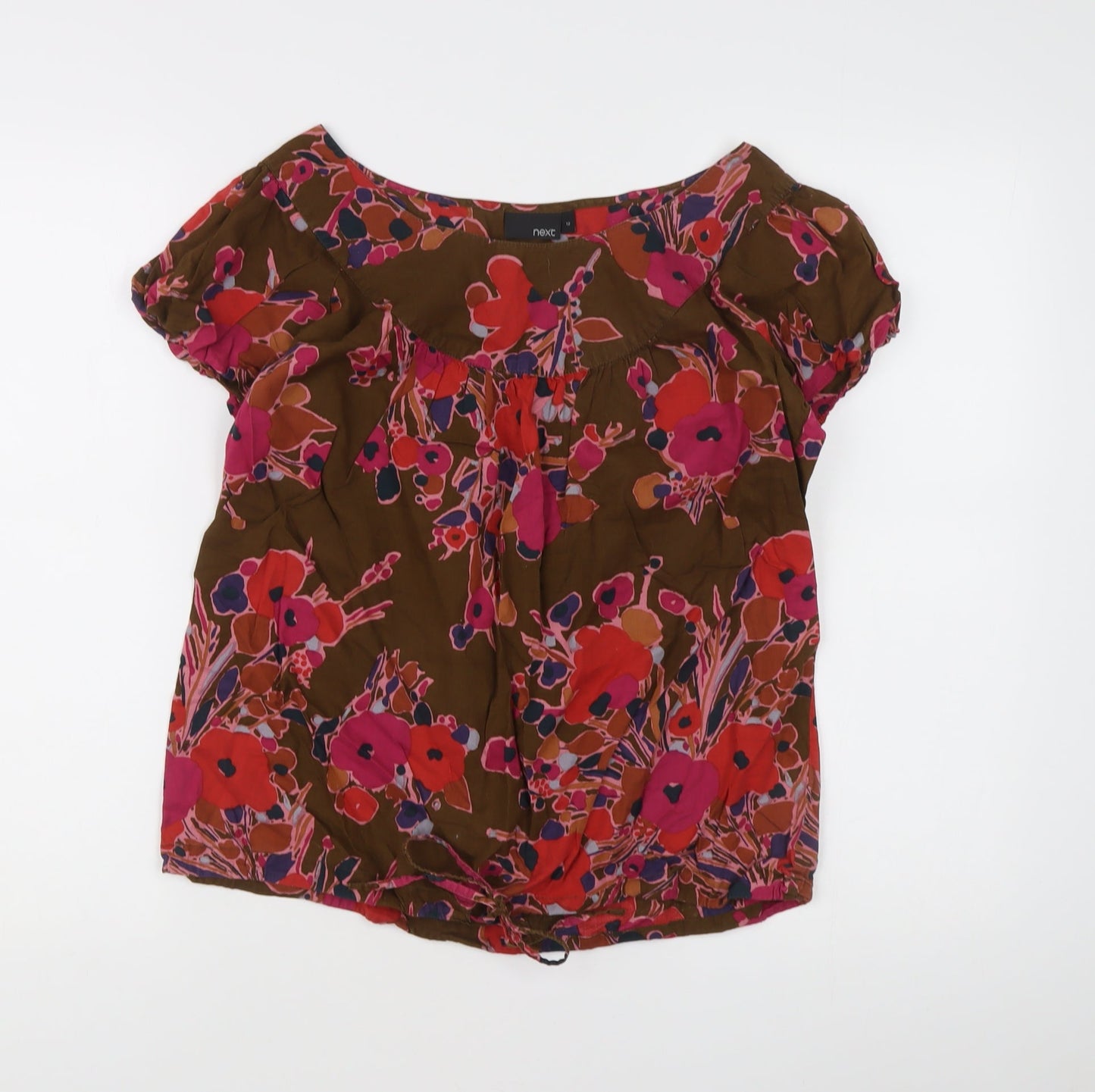 Womens UK Size 12 NEXT Multicoloured Tunic Blouse