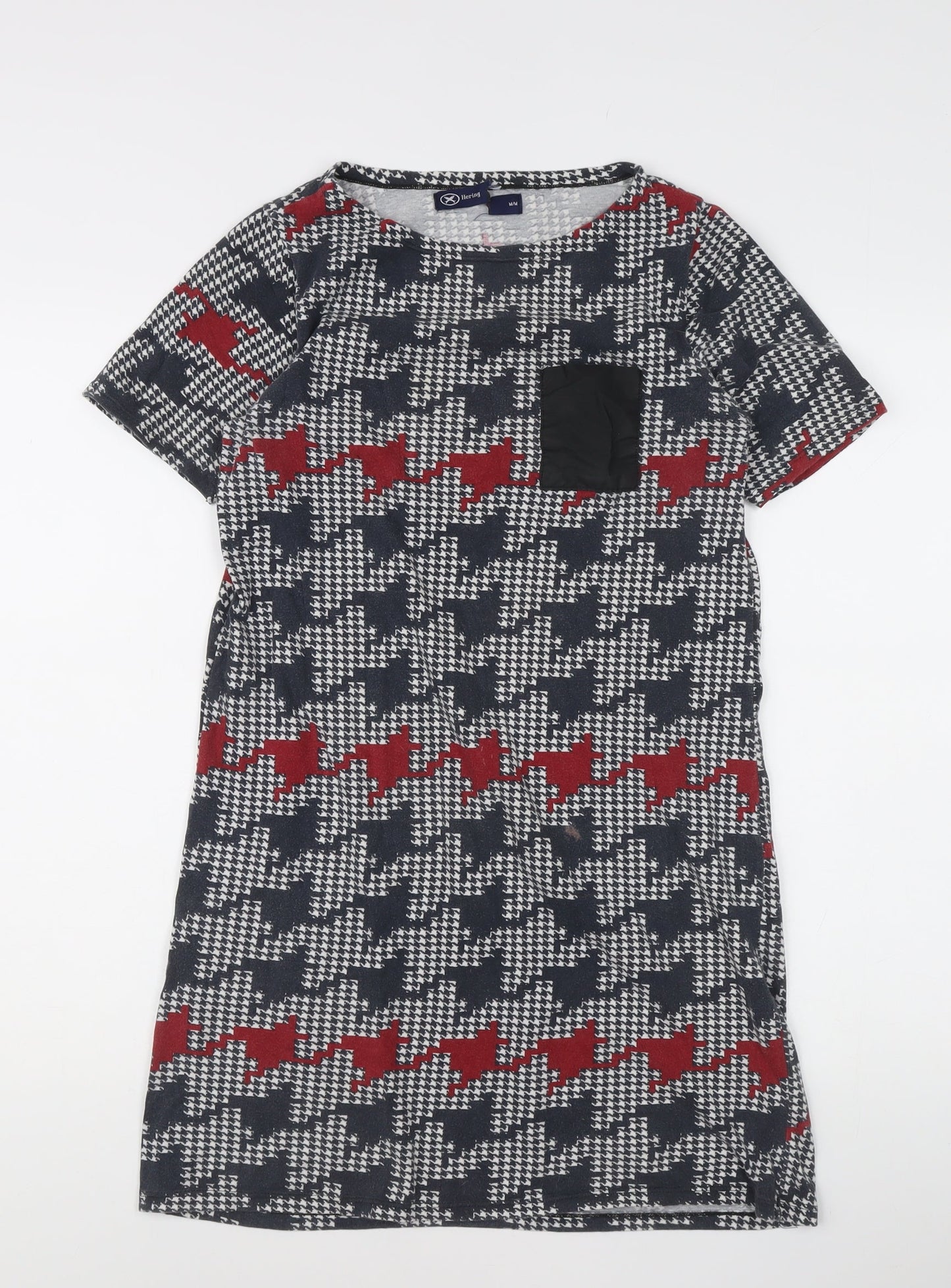 Herring Women's Multicoloured Houndstooth Shift Dress M
