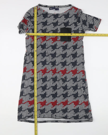 Herring Women's Multicoloured Houndstooth Shift Dress M