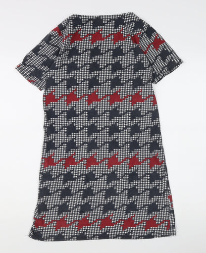 Herring Women's Multicoloured Houndstooth Shift Dress M