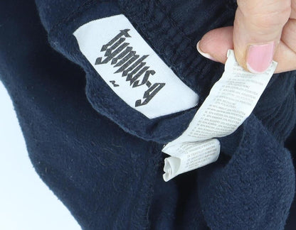 Gymshark Men's Black Fleece Sweatpants M Regular Fit Tapered Casual