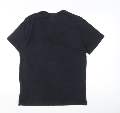 Nike Men's Black Air Max Graphic Print Cotton T-Shirt M Short Sleeve