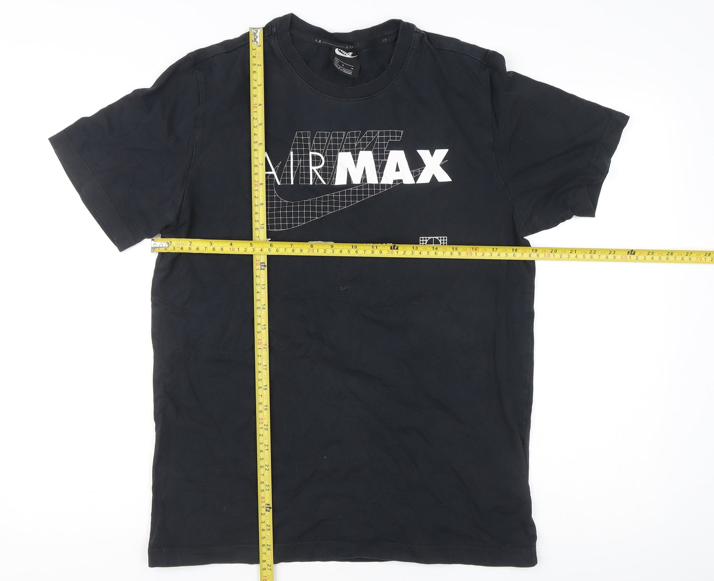 Nike Men's Black Air Max Graphic Print Cotton T-Shirt M Short Sleeve