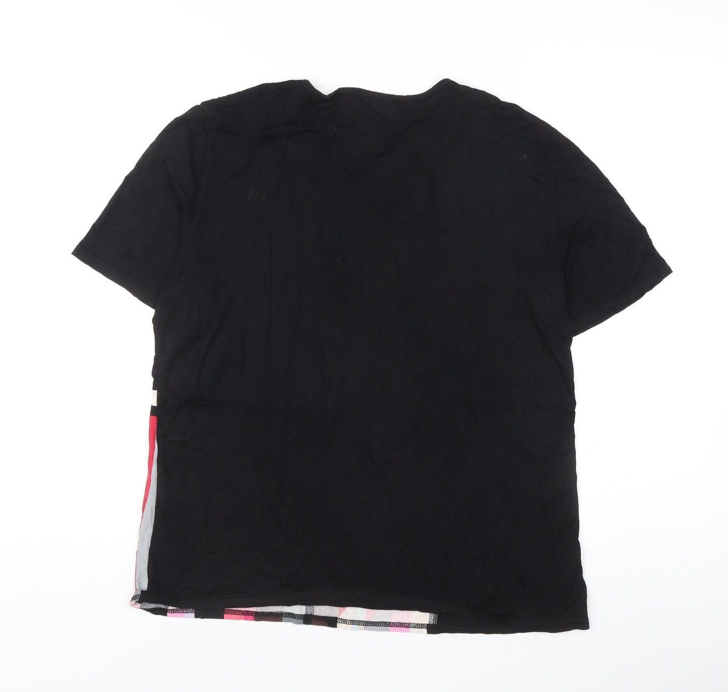 Womens UK Size 14 Afibel Multicoloured Basic T-Shirt