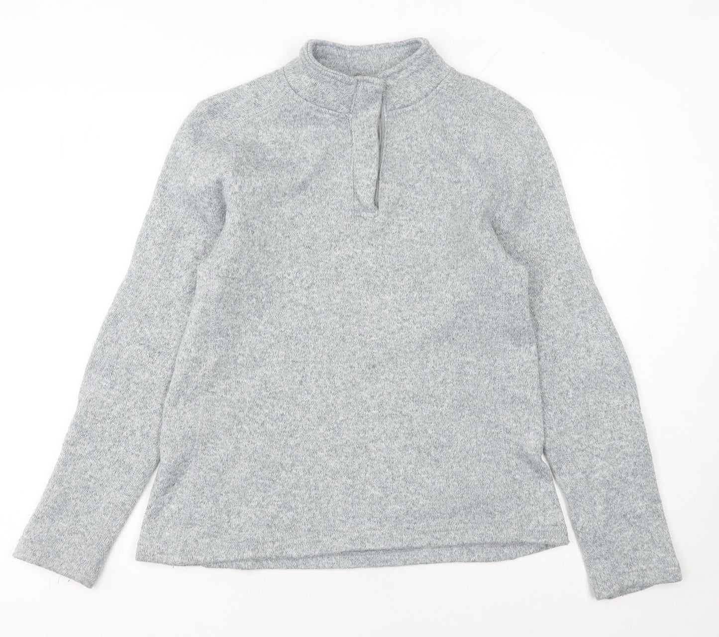 Mountain Warehouse Women’s Grey Henley Sweatshirt Size 12 Polyester