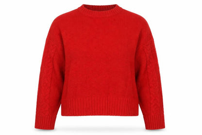Womens UK Size L New Look Red Pullover Jumper