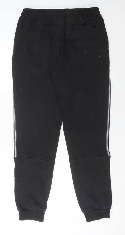 Puma Men’s Black Jogger Trousers M Regular Fit Fleece Autumn Winter