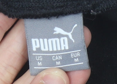 Puma Men’s Black Jogger Trousers M Regular Fit Fleece Autumn Winter