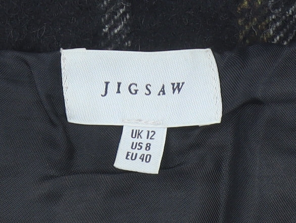 Womens UK Size 12 Jigsaw Straight & Pencil Tweed Skirt