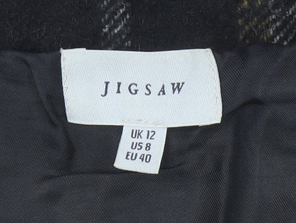 Womens UK Size 12 Jigsaw Straight & Pencil Tweed Skirt