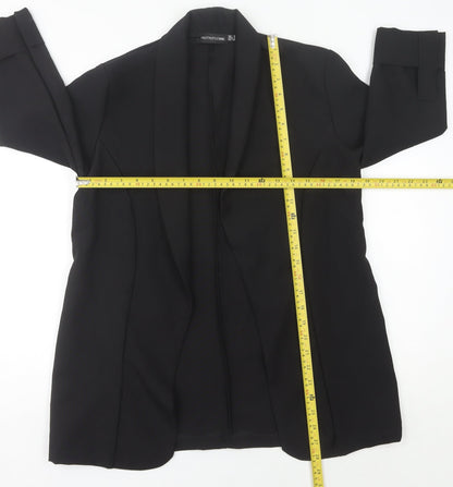 PrettyLittleThing Women's Black Shawl Collar Blazer UK 6 S