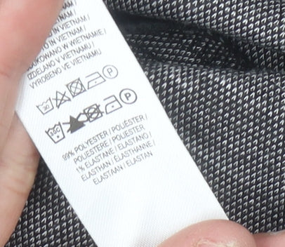 Primark Women's Black Check Blazer UK 14 Regular Fit Single-Breasted