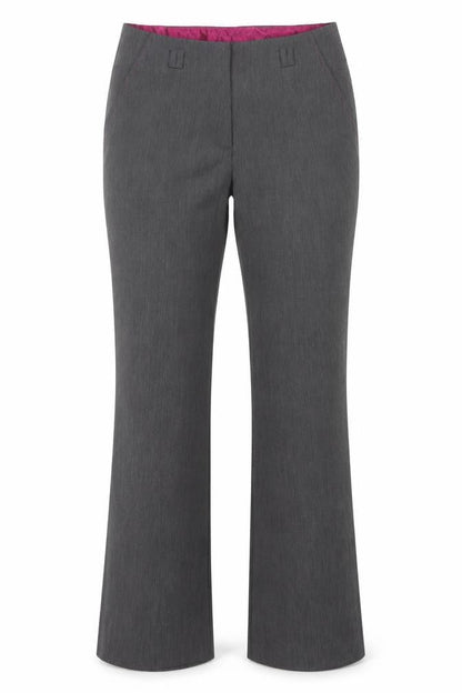 Womens UK Size 10 David Emanuel Regular Fit Dress Pants Grey Trousers