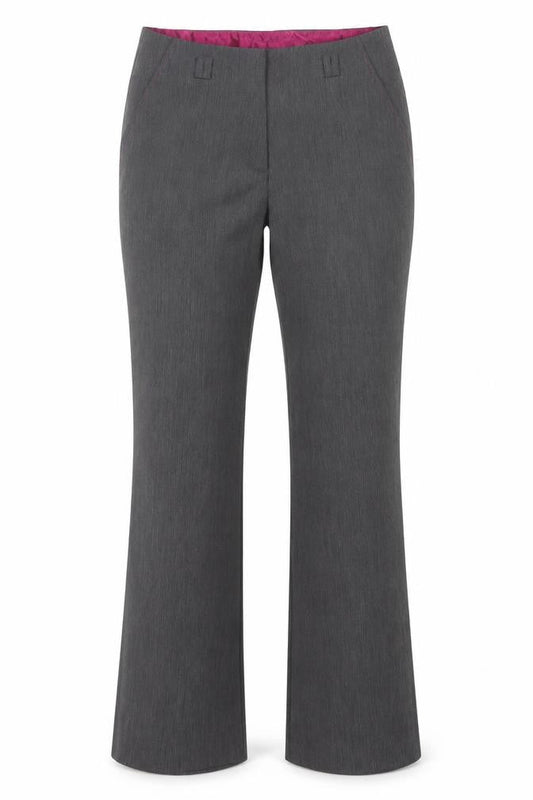 Womens UK Size 10 David Emanuel Regular Fit Dress Pants Grey Trousers
