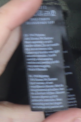 Monsoon Women’s Green Size 10 High Rise Tapered Trousers Belted