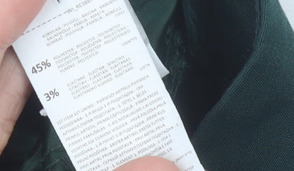 Reserved Women’s Green Slim Fit Straight Leg Trousers Size 14