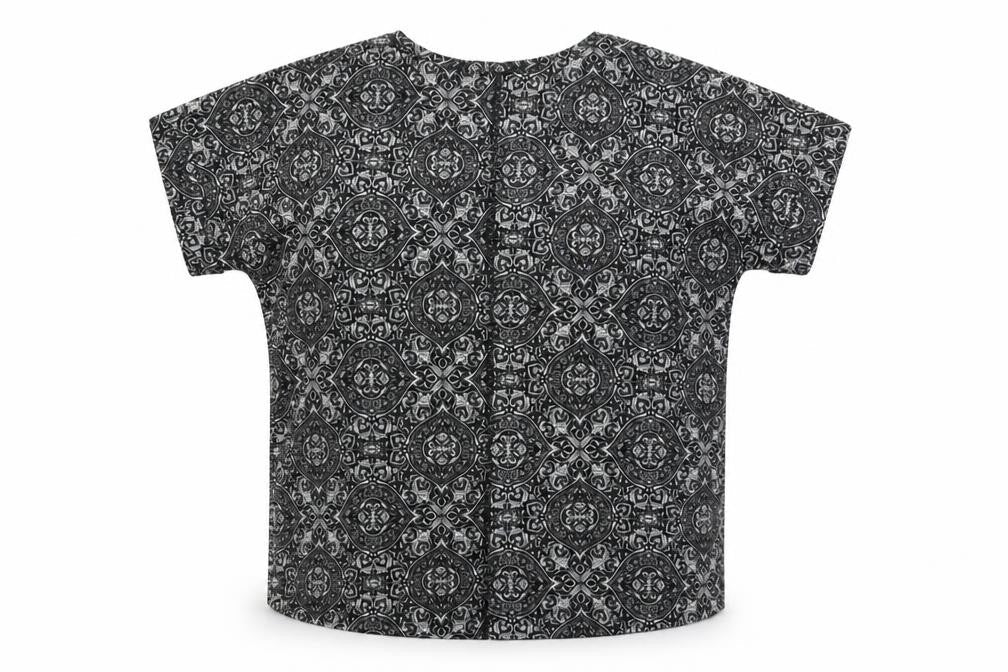 Womens UK Size 14 Peacocks Black Basic T-Shirt