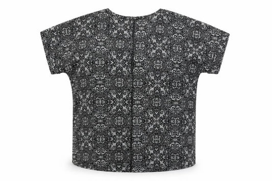 Womens UK Size 14 Peacocks Black Basic T-Shirt