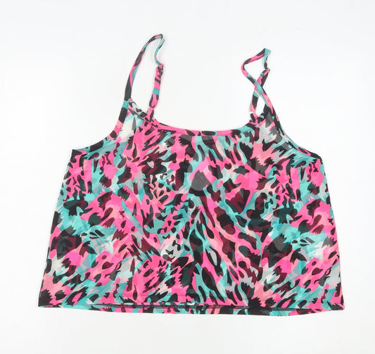 Womens UK Size M Brave Soul Multicoloured Camisole Tank