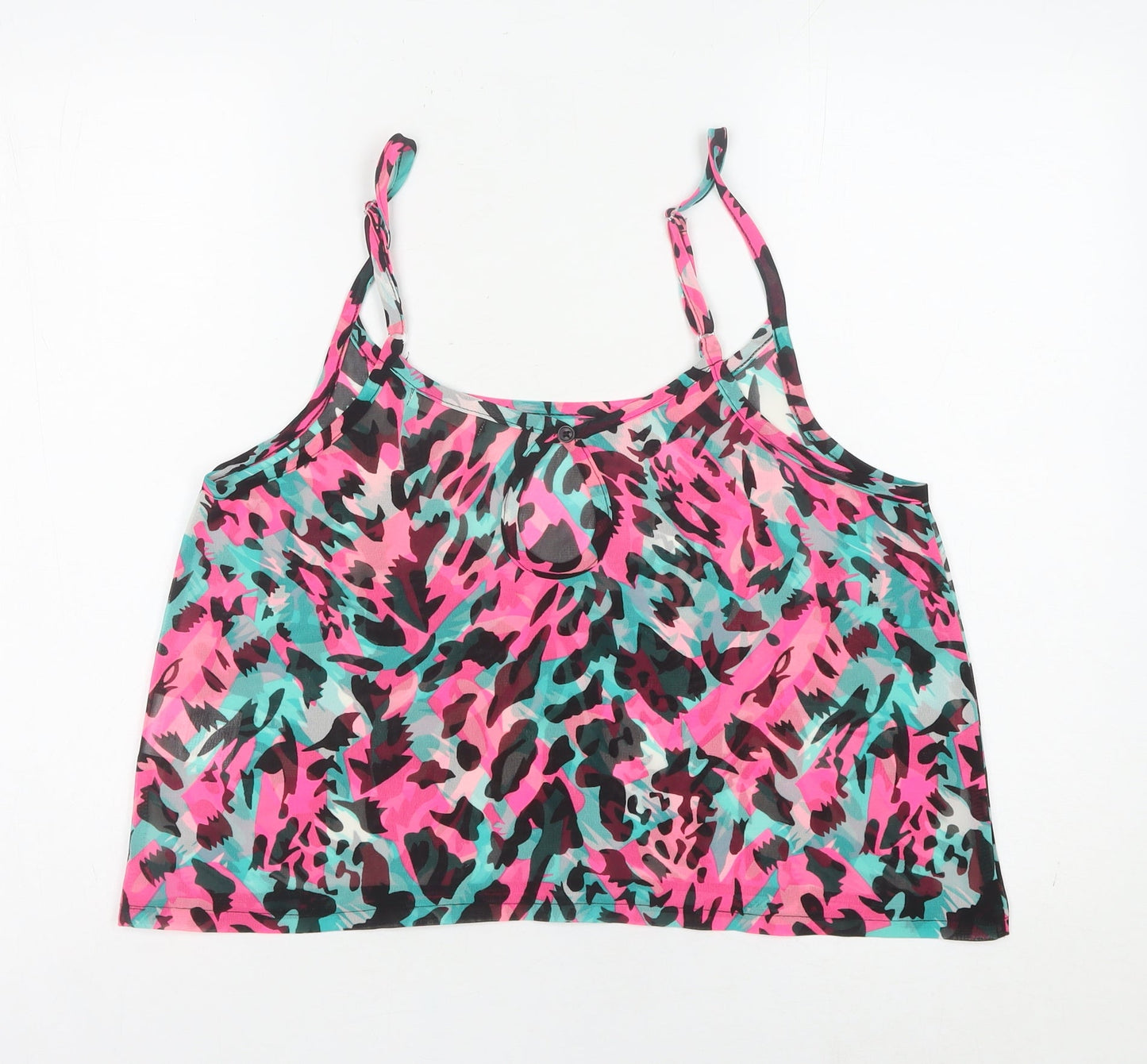 Womens UK Size M Brave Soul Multicoloured Camisole Tank