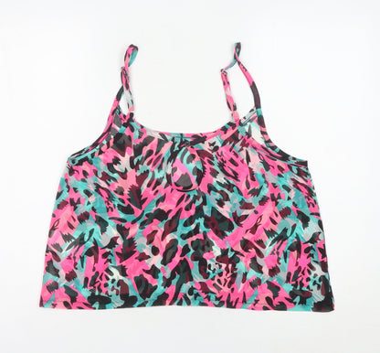 Womens UK Size M Brave Soul Multicoloured Camisole Tank