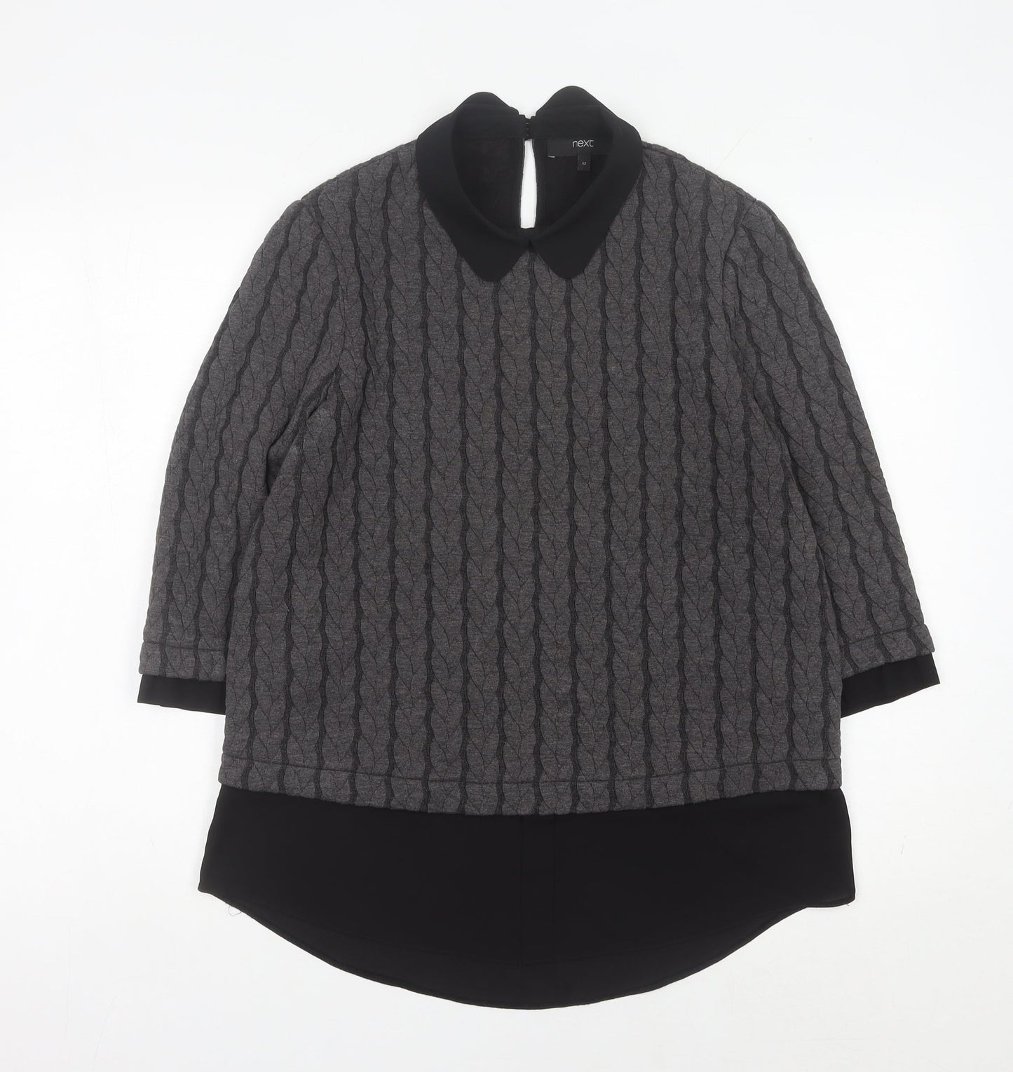 Womens UK Size 12 NEXT Grey Pullover Jumper