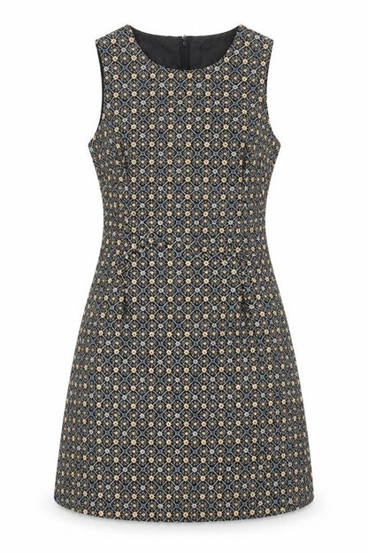 New Look Women's Multicoloured Geometric Shift Dress UK 8