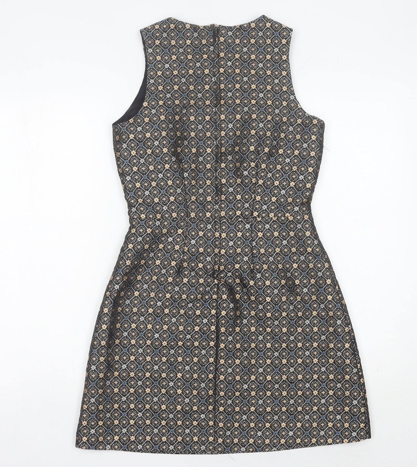 New Look Women's Multicoloured Geometric Shift Dress UK 8