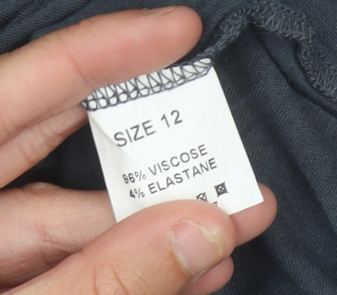 Autonomy Women’s Green Grey Black Colourblock A-Line Dress Size 12