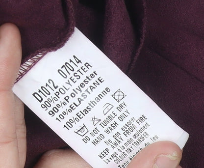 AX Paris Women’s Purple Short Bodycon Dress S High Neck Party