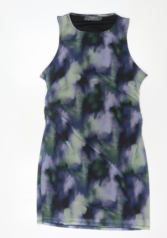 Primark Women’s Multicoloured Tie Dye Bodycon Dress Size 14-16