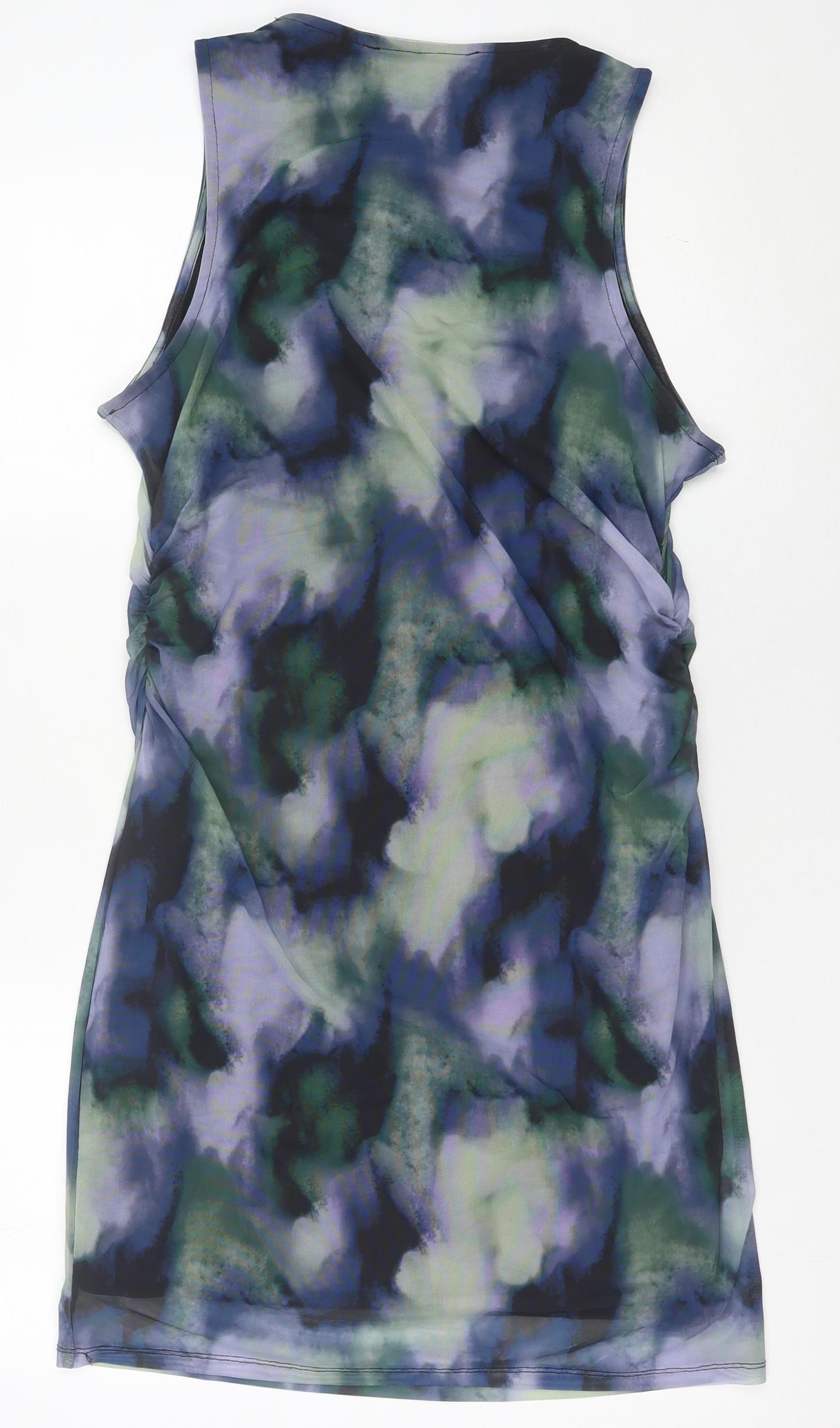 Primark Women’s Multicoloured Tie Dye Bodycon Dress Size 14-16