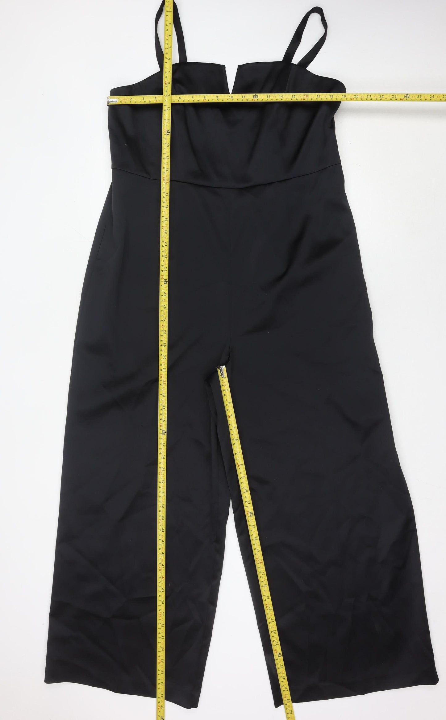 Marks and Spencer Women’s Black Jumpsuit Size 20 Wide-Leg Sweetheart