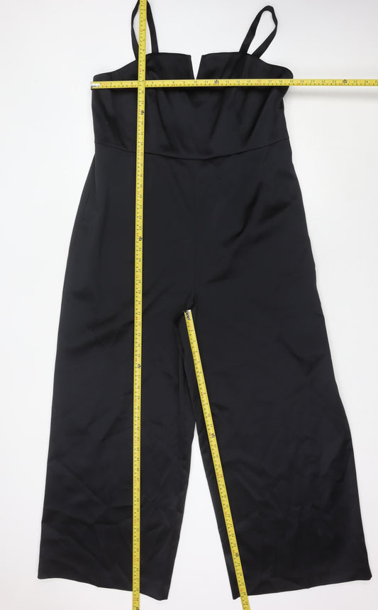Marks and Spencer Women’s Black Jumpsuit Size 20 Wide-Leg Sweetheart