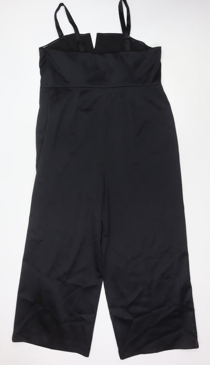 Marks and Spencer Women’s Black Jumpsuit Size 20 Wide-Leg Sweetheart