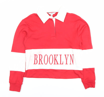 Womens UK Size 8 NEXT Red Pullover Sweatshirt