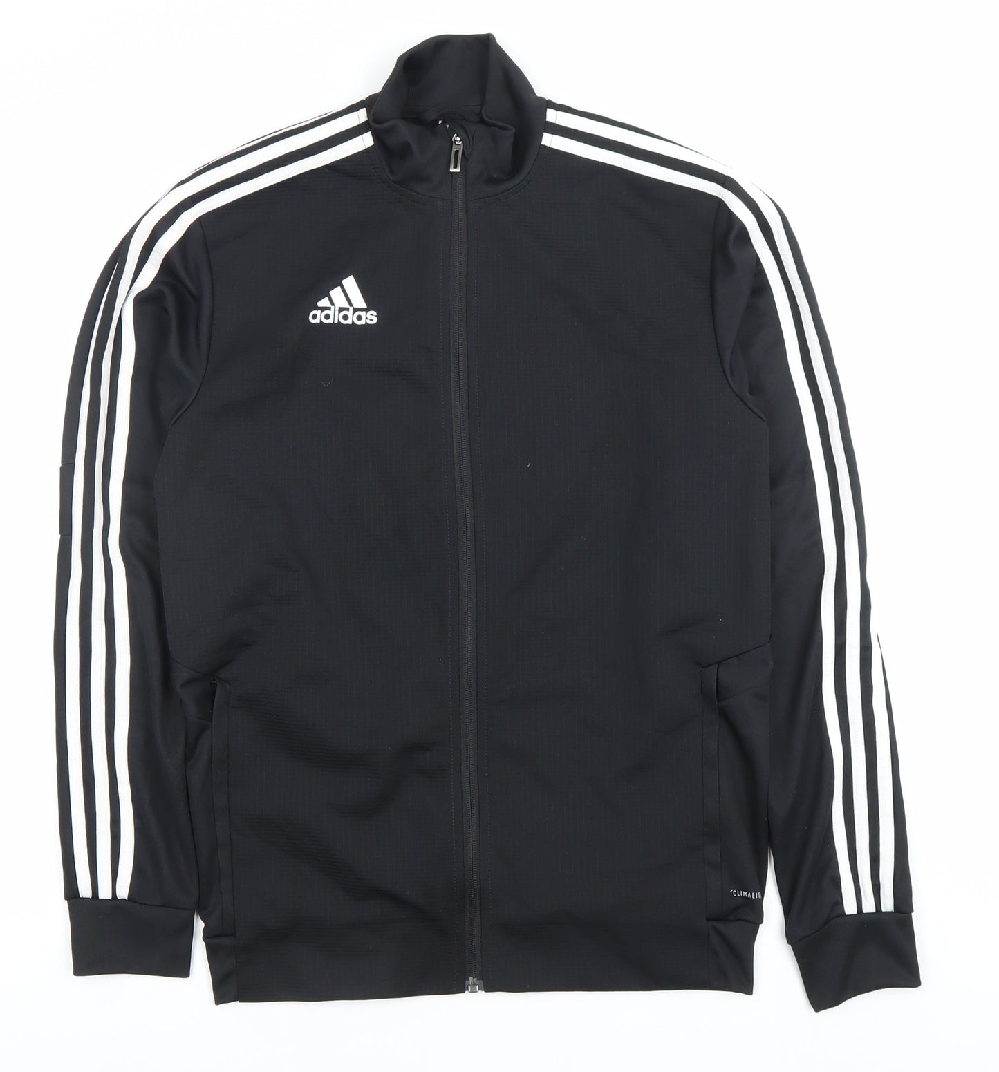 Adidas Men's Black Full Zip Sweatshirt S Sports Lightweight Jersey