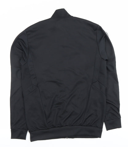 Adidas Men's Black Full Zip Sweatshirt S Sports Lightweight Jersey