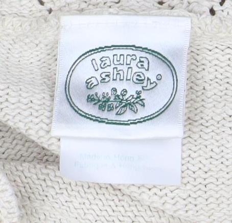 Elyse Panel Women’s Beige Medium Cotton Crochet Knit Jumper