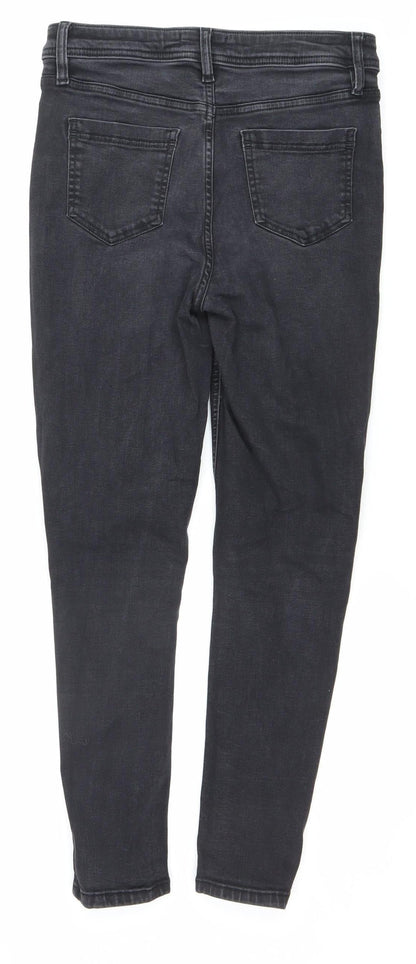 F&F Women’s Black Skinny Jeans Size 12 Slim Fit Dark Wash Stretch