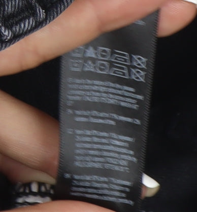 F&F Women’s Black Skinny Jeans Size 12 Slim Fit Dark Wash Stretch