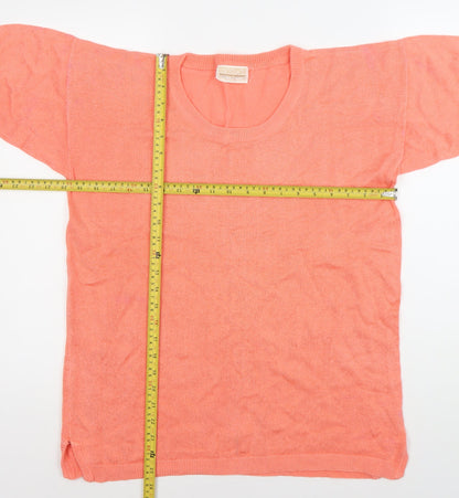 Womens UK Size 12 Dorothy Perkins Orange Basic T-Shirt