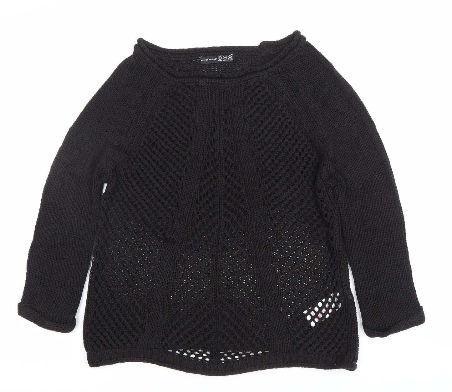 Womens UK Size 8 Atmosphere Black Pullover Jumper