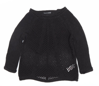 Womens UK Size 8 Atmosphere Black Pullover Jumper
