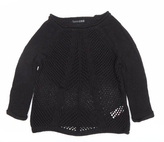 Womens UK Size 8 Atmosphere Black Pullover Jumper