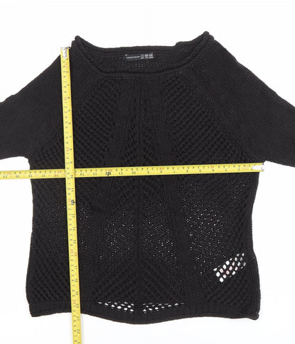 Womens UK Size 8 Atmosphere Black Pullover Jumper