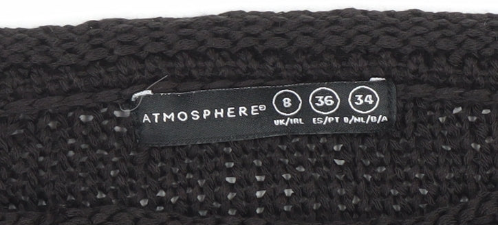Womens UK Size 8 Atmosphere Black Pullover Jumper