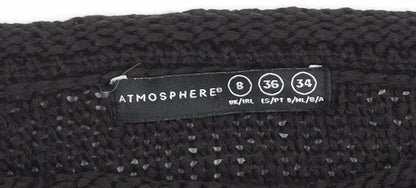 Womens UK Size 8 Atmosphere Black Pullover Jumper